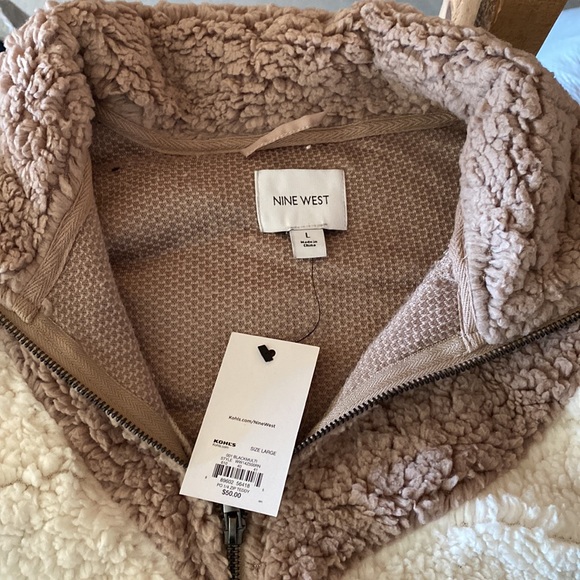 Nine West fur 3/4 zip - Picture 2 of 2